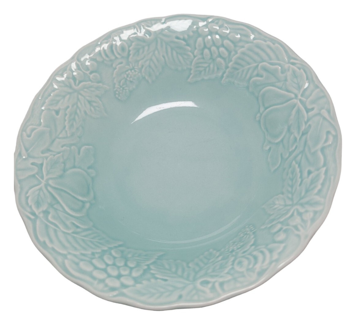 Nikko Japan Woodbury Celadon Fruit Cereal Bowls 4 Count