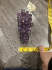 Vintage Grape Cluster Amythest Grapes w/ Metal Leaf MCM 7” — photo 7