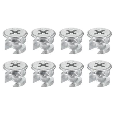 Nockensicherungsmutter für Möbel, 8 Stück 12x10 mm Gelenkverbinder Sicherungsmuttern Möbel
