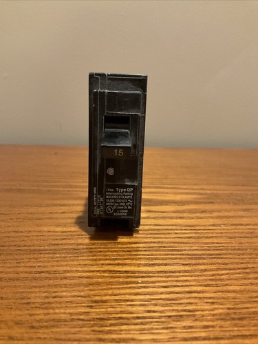 Siemens Q115 Type QP 1 Pole Circiut Breaker 15A 120/240VAC
