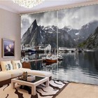 Great Landscape Painting 3D Blockout Photo Print Curtain Fabric Curtains Window