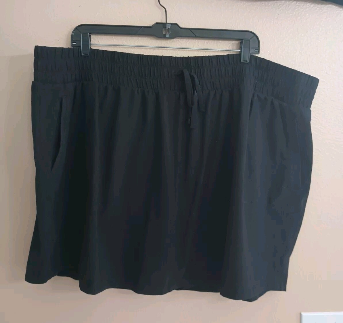 Livi Lane Bryant Black Pull On Skort Drawstring Waist Size 34/36