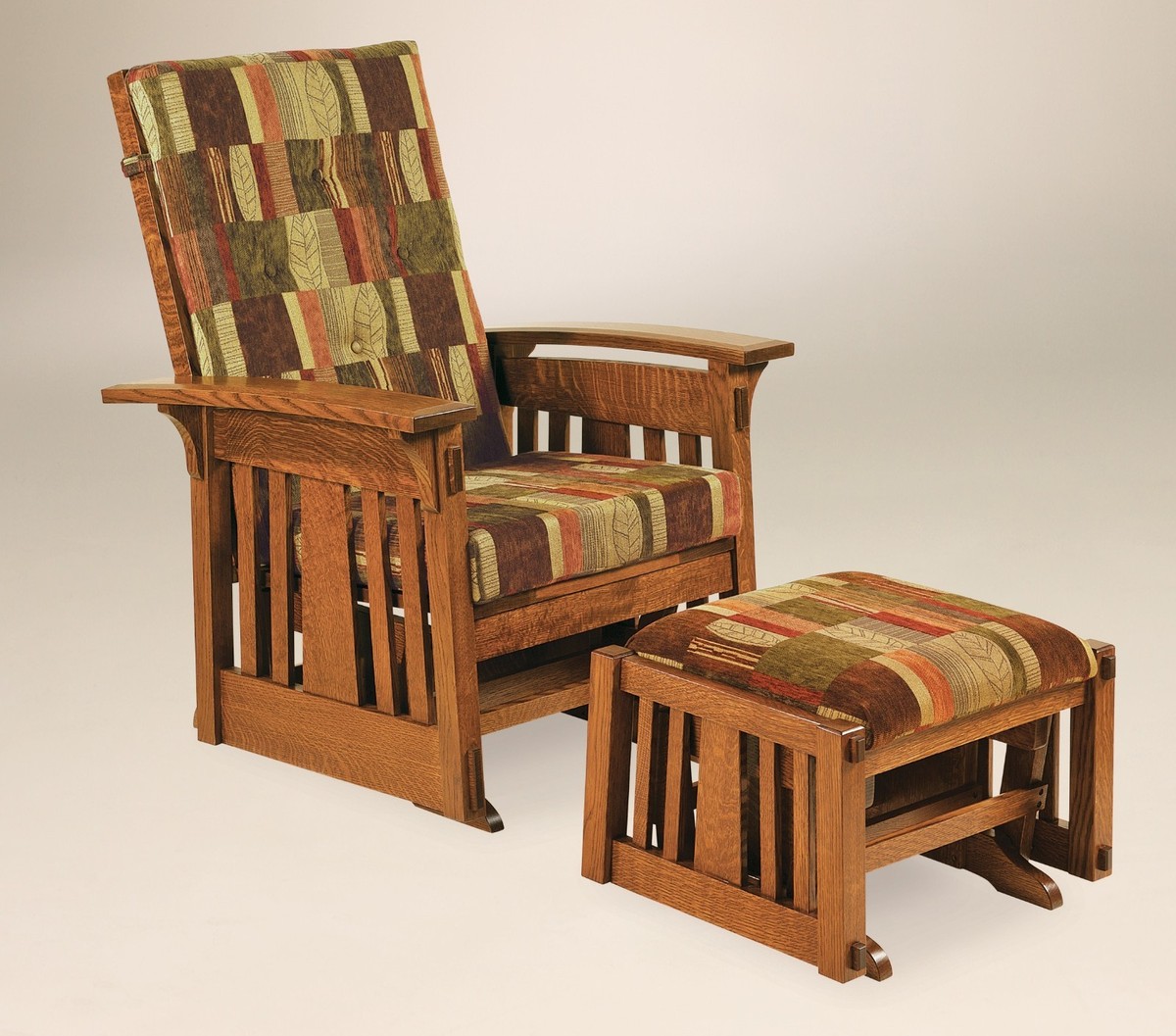 Amish Glider Wood Glider Ottoman Gates Gliding Ottoman Countryside