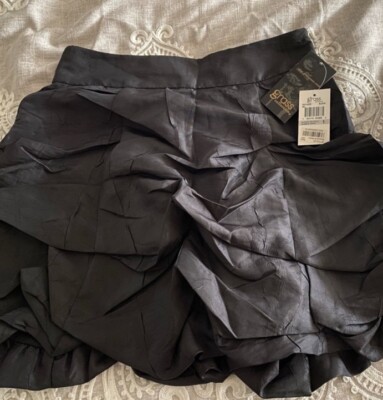 NWT Grass Collection Women s Black Bubble Skirt Size 1