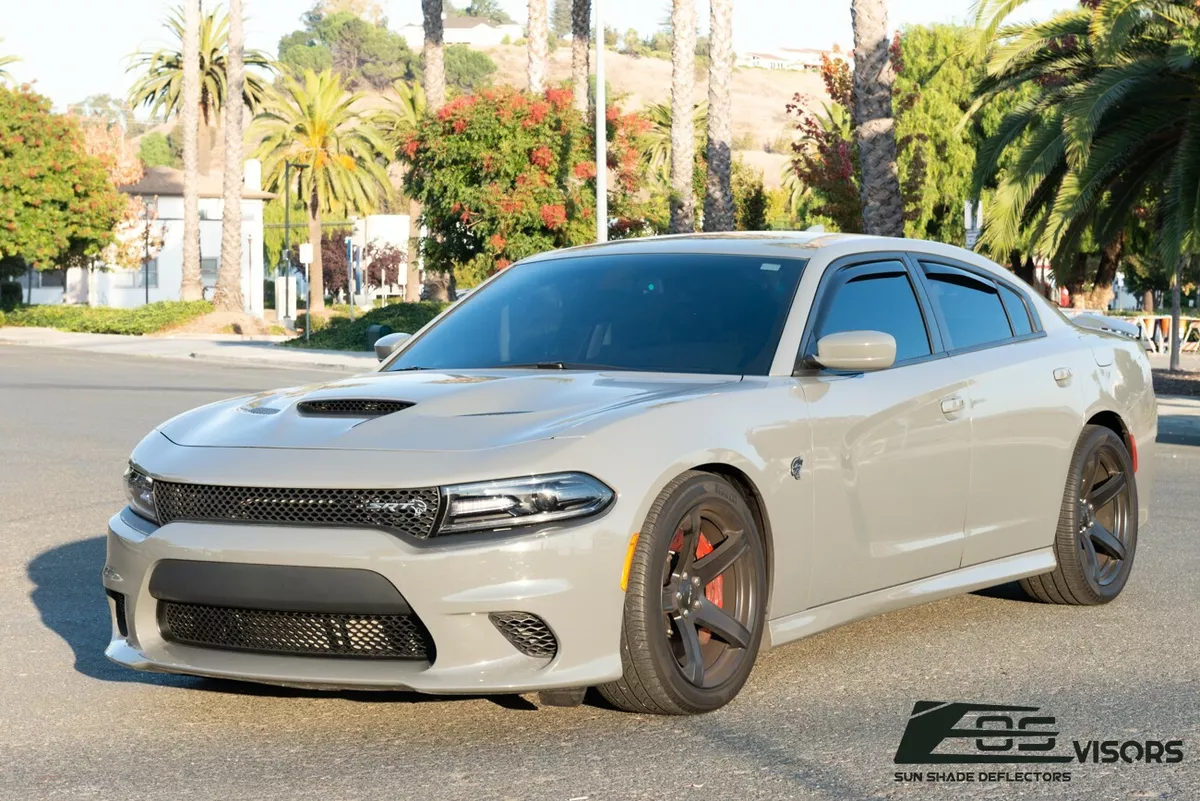 EOS Visors For 11 20 Dodge Charger Smoke Tinted IN CHANNEL Window