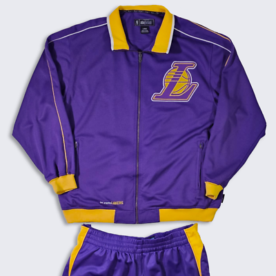 【希少✨2XL】Reebok × LAKERS × NBA ジャージ 上下 Los Angeles Lakers Vintage Y2K Reebok Track Suit - Includes Both