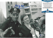 PHILIPPE PETIT SIGNED HIGHWIRE WTC WALKER MAN ON WIRE 8x10 PHOTO BECKETT BAS COA