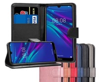 Case For Huawei Y6 2019 Flip Leather Ultra Slim Gel Bumper Wallet Y6 Phone Cover