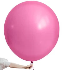 KatchOn Big Fuchsia Pink Balloons - 36 Inch Pack of 6 | Big Pink Balloons Ext...