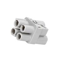 09120033151 Steckverbinder: Rechtwinklig Weiblich Han Q Pin: 4 3+PE 400V Harting