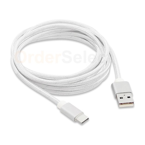USB Type-C 10' Braided Cable Cord for Nokia 2 V Tella/8 V 5G UW/C2 Tava/C5 Endi - Picture 5 of 6