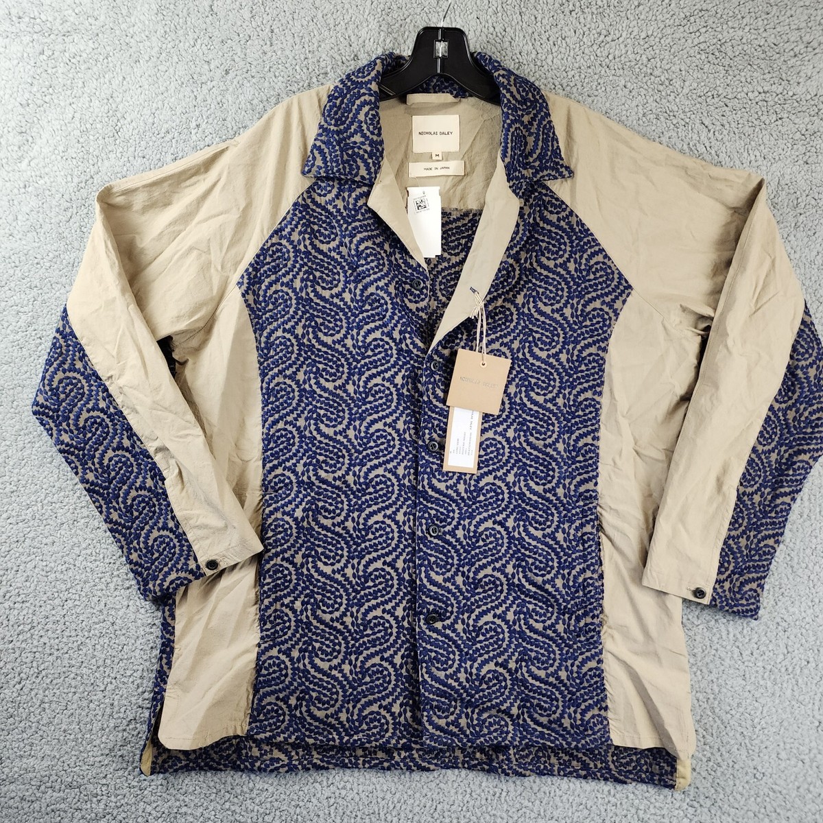 Nicholas Daley Embroidered Patchwork Regular Fit Shirt Men