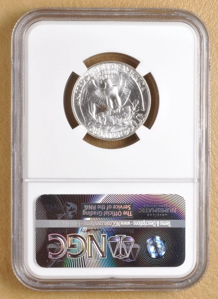 1958 P Washington Quarter 'Type B Reverse' NGC MS66 - Image 2 of 2