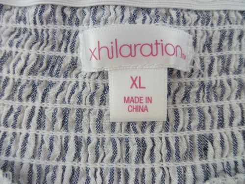 Women's Xhilaration Off the Shoulder Midi Dress-XL, Striped - Picture 6 of 12
