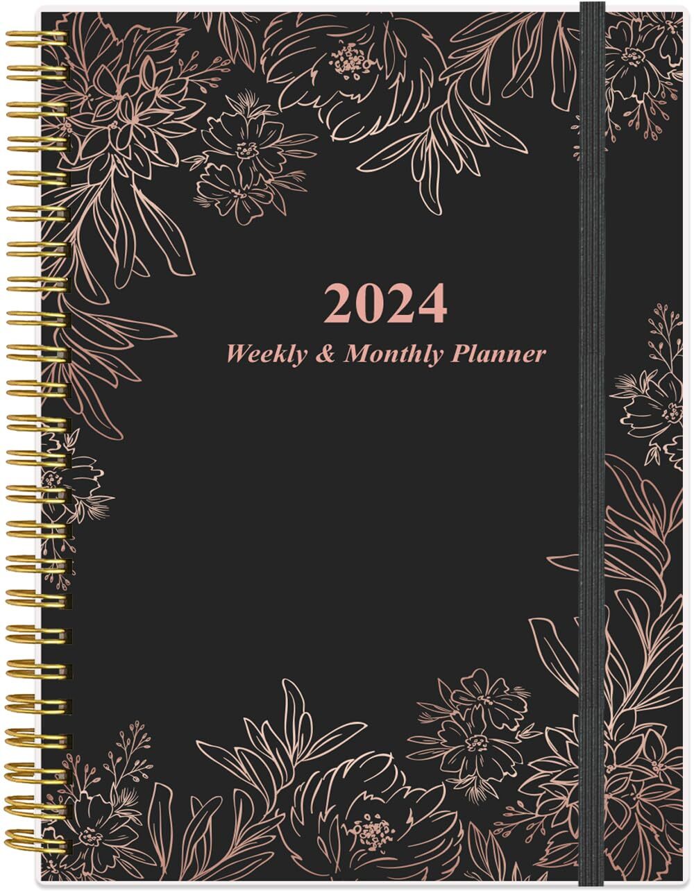Planner 2024 - Weekly Monthly Planner Runs from January 2024 to December 2024...-image