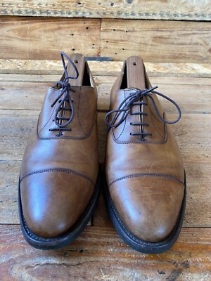 Crockett and jones Connaught 2 brown oxford, captoe leather shoes