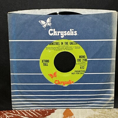 NM   JETHRO TULL  Minstrel In The Gallery rare 7  promo 45 Mono/Stereo Chrysalis