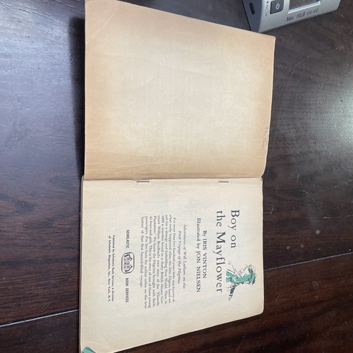 Boy On The Mayflower, 1950s PB Children's Picture Book Upper Elementary - Imagen 6 de 10