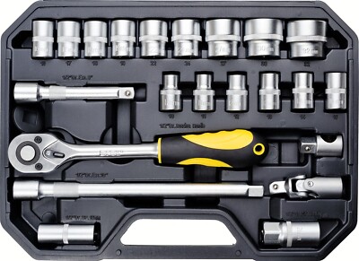 Steckschlüssel Satz Knarrenkasten Ratschenkasten 23tlg. Nusskasten 1/2'' Nuss Set
