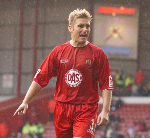 Bristol City FC TFG Soccer Jersey - Red DAS Sponsor - Early 2000s Vintage Size L - Picture 3 of 9