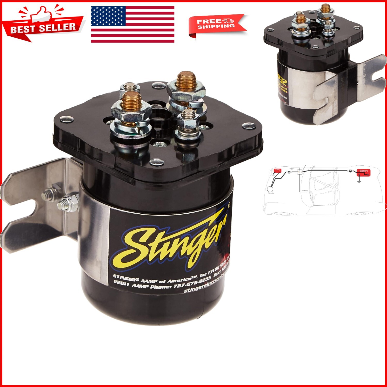 Automatic 200 AMP Relay & Isolator – Essential for Dual Battery Configurations