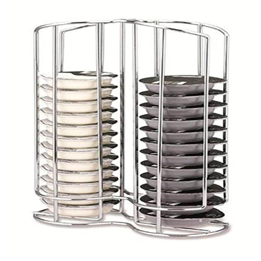 (TG. Ø180x287mm) Fackelmann 20991, Portacapsule in metallo per Tassimo di Braun