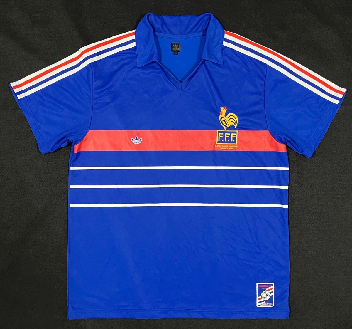 Maillot rétro FRANCE 1984 PLATINI - Les Voyages En Ballon