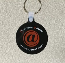 Keychain COMCAST @ HOME Key Fob Ring IN DETROIT USA Made