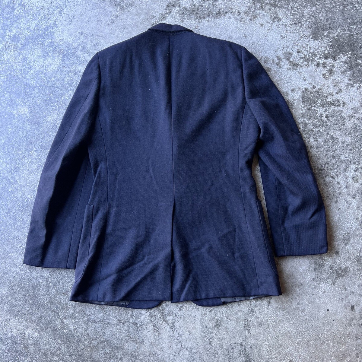 Vintage 80s Christian Dior Hart Schaffner & Marx Wool Blazer Coat