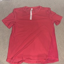 Lululemon Yoga Swiftly Tech Girl Sports Short sleeved T-shirt ROSE