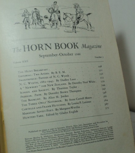 Horn Book - Sept-Oct 1946 - Books & Reading for Children & Young People -pwe14b - Picture 2 of 2