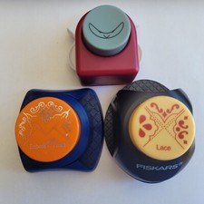 3 Corner Paper Punches 2 Fiskars and 1 Round Corner Punch