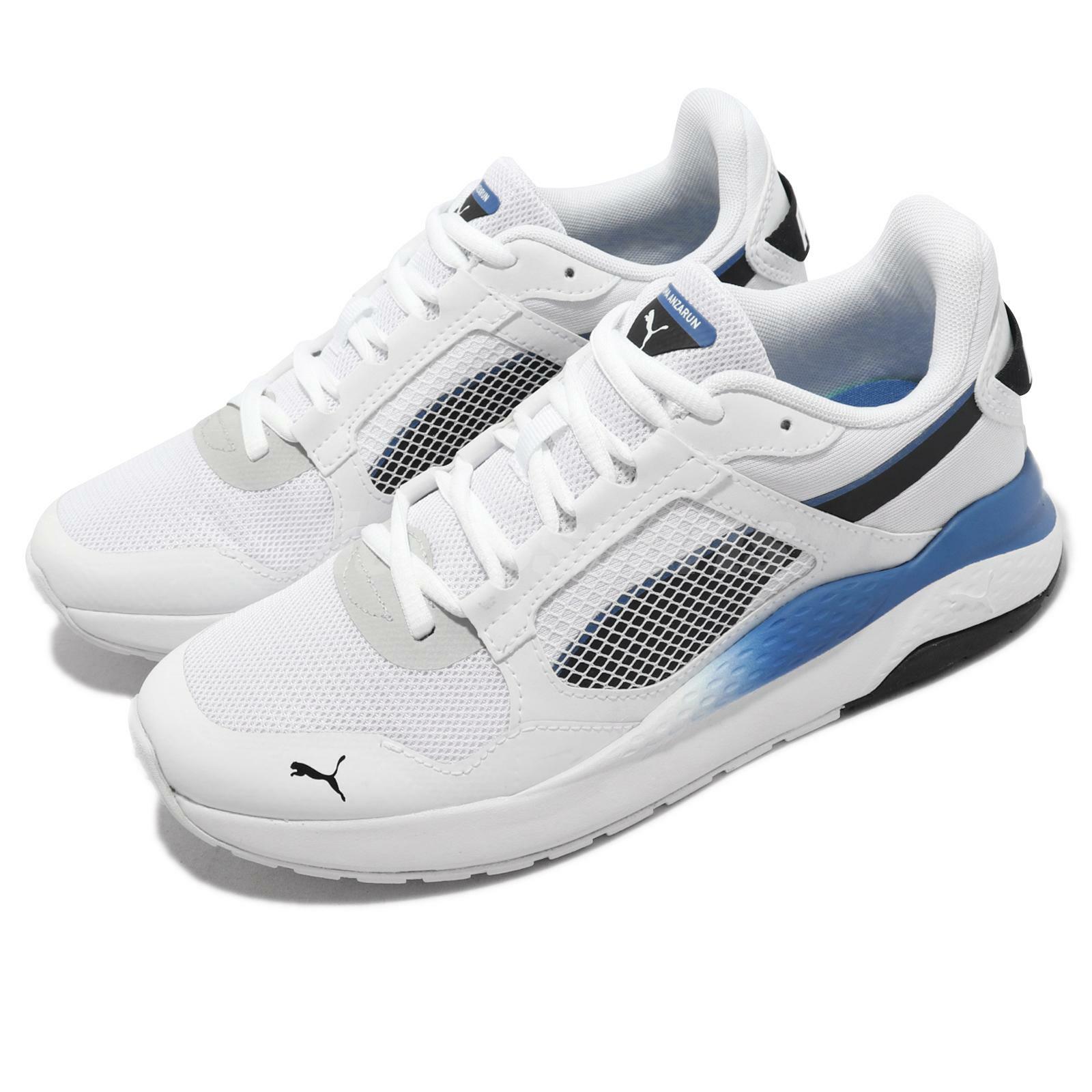 Puma Anzarun Grid White Black Blue Men Unisex Running Shoes Sneakers  368865-05 - Shopping.com