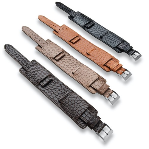 Genuine Alligator Leather Watch Band 