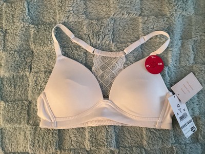 Maidenform Girl s Bra White Padded Wireless 30A NWT