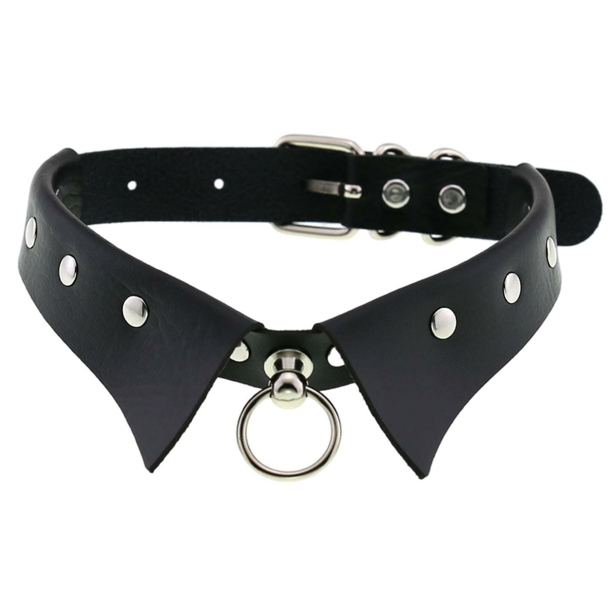 Collier Ras Du Cou Femme - Noir Gothique, Style Punk - Choker Réglable - Accessoire Tendance