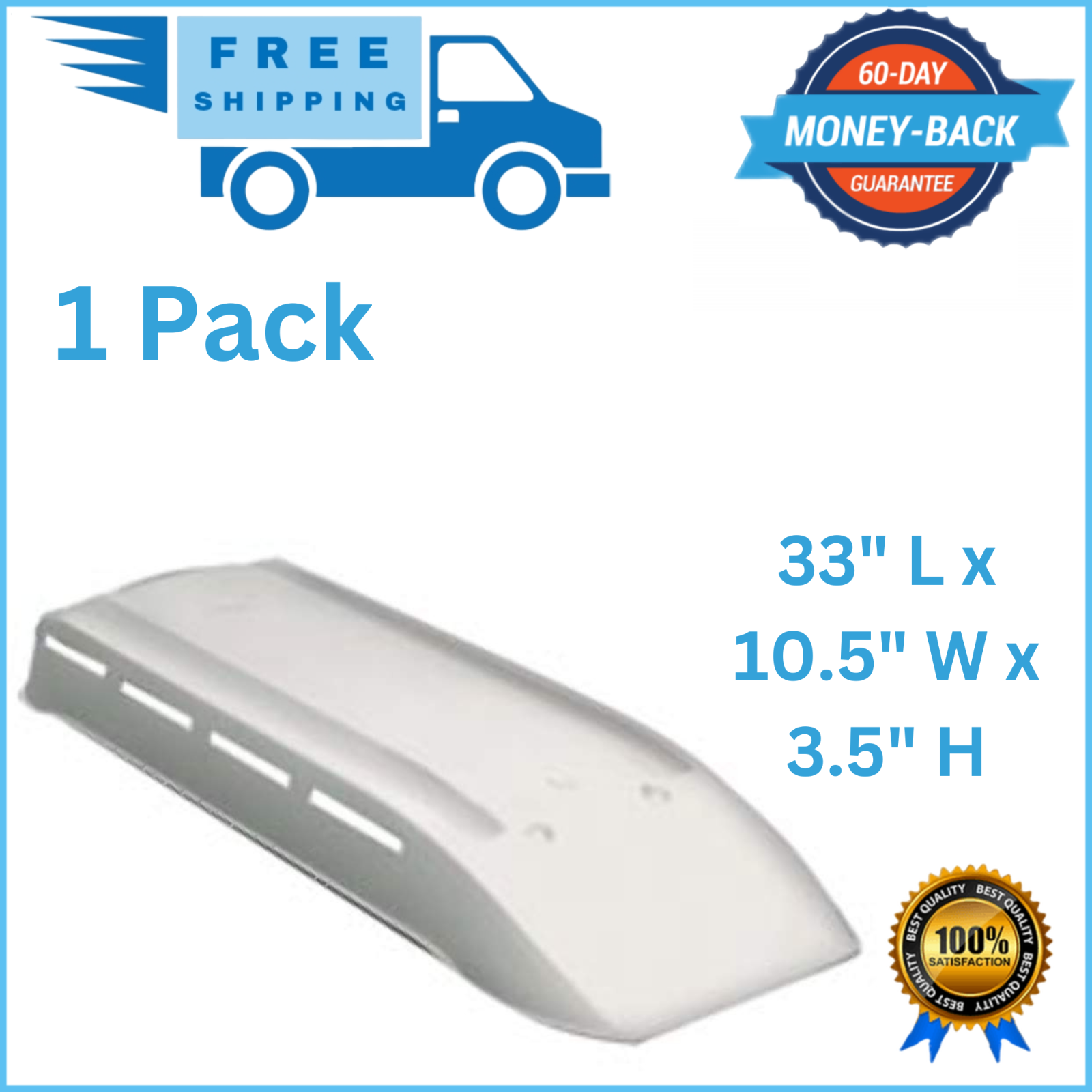 RV Refrigerator Roof Vent Cap Cover Replacement For Norcold 622293CBW