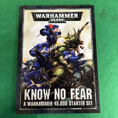 Warhammer 40K Know No Fear Regelbuch Space Marines Chaos Games Workshop GW sehr guter Zustand