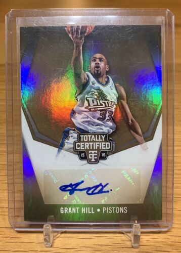 2015-16 Panini Totally Certified Gold Mirror Grant Hill  Auto - 02/10!!! - Picture 1 of 2
