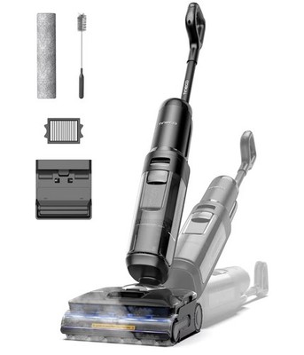 Tineco Floor ONE S7 Stretch Ultra Cordless Wet Dry Vacuum Cleaner(Black)