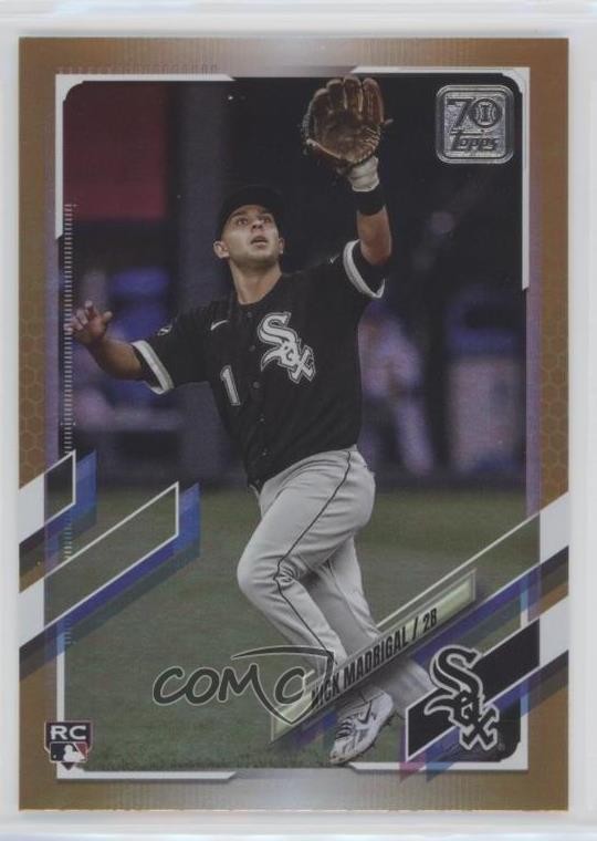 2021 Topps Gold Foil Nick Madrigal #197 08bp