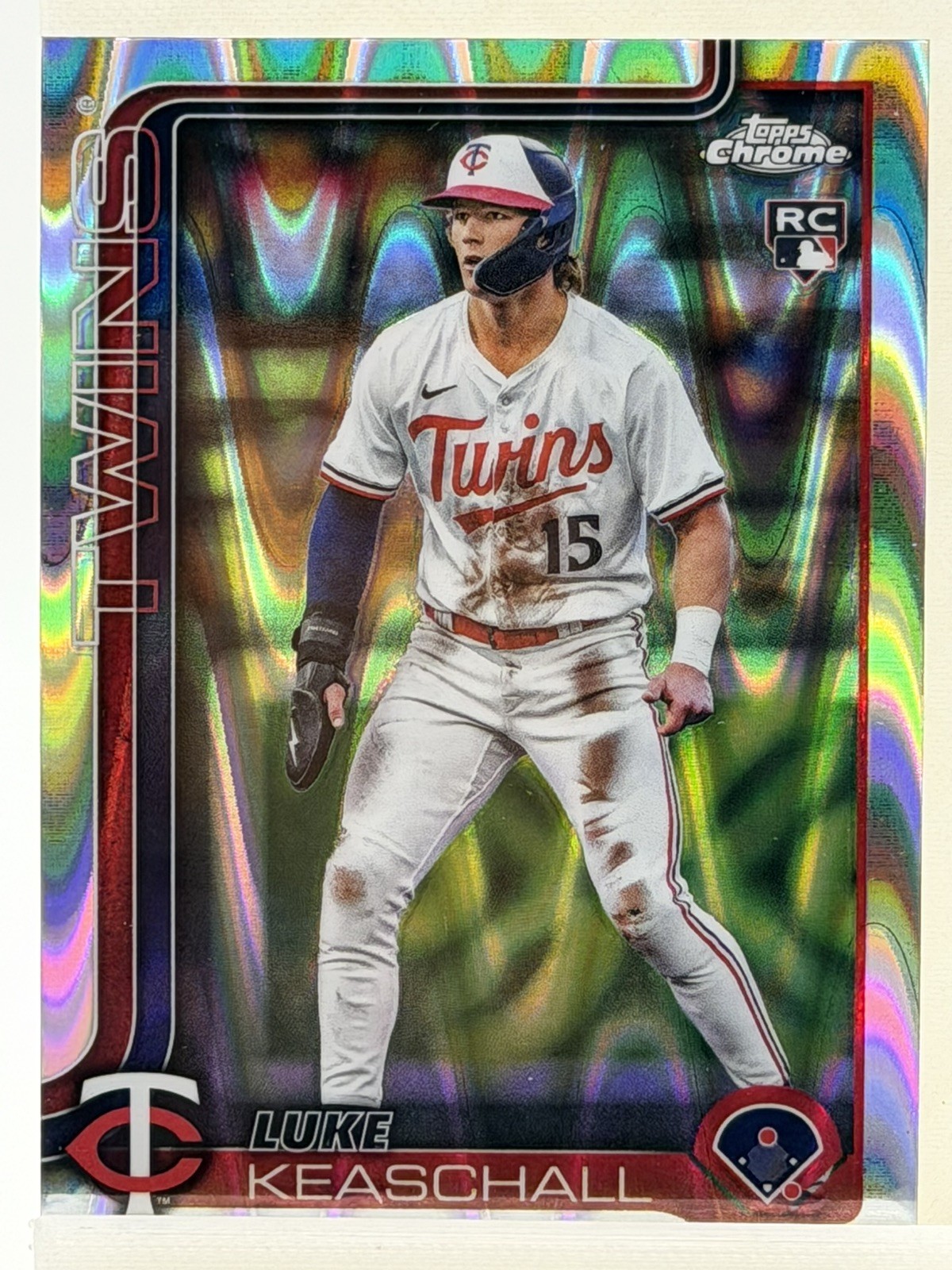 2025 Topps Chrome Update Series - Luke Keaschall #USC106 RayWave Refractor (RC)