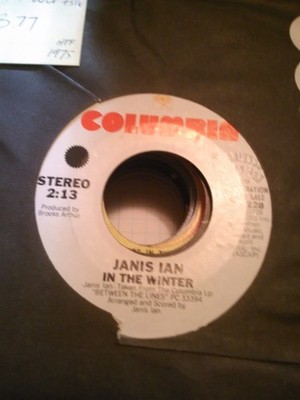 Janis Ian, In the Winter ~ HTF NM 1975 Columbia promo 45 +sleeve