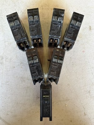 LOT OF 7* Challenger Type A 2020 & 1515 1-Pole Tandem 15 20 Amp Circuit Breaker