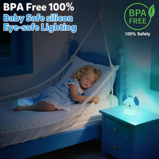 Axolotl Night Light for Kids, 7-Color Changing  3 Adjustable Brightness Leve...