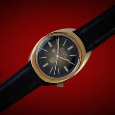 Bulova Accutron Rare Vintage Chocolate Gradated Dial Vintage Tuning Fork Watch