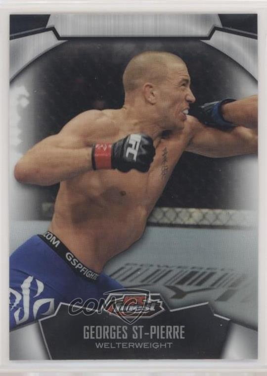 2012 Topps Finest UFC Refractor Georges St-Pierre #100 0a0z