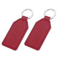 SchlüSselanhäNger Aus Pu-Leder,FüRs Auto,SchlüSselhalter,Rot,2Stk