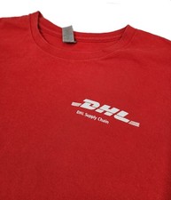 Vintage DHL Express Delivery Graphic T-Shirt Y2K Streetwear Hype