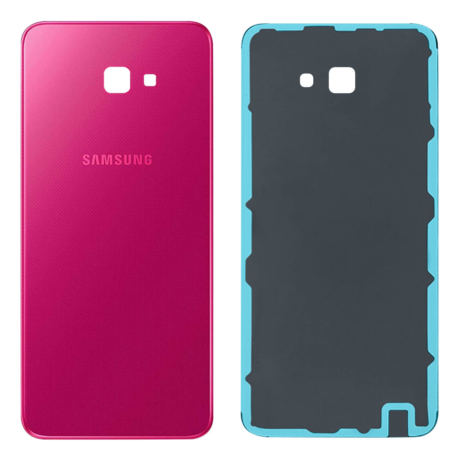 Cache batterie rose Galaxy J4 Plus résistant aux rayures avec lentille caméra